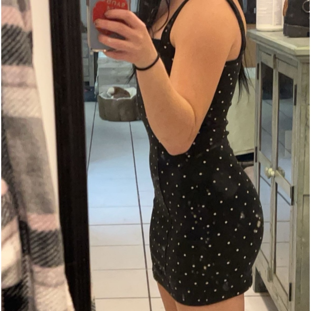 Xs dress with straps. Slit on the side gently used - Picture 3 of 5